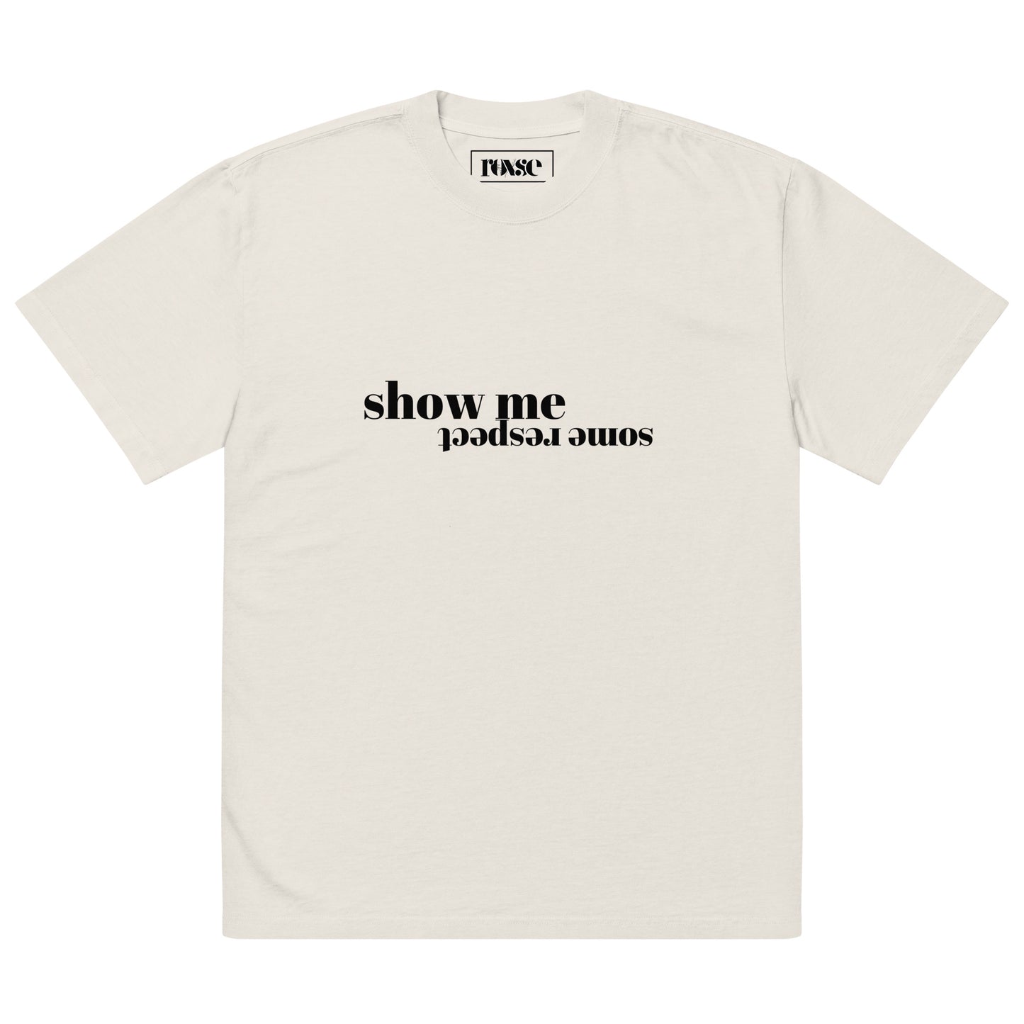 Respect Oversized Faded T-shirt