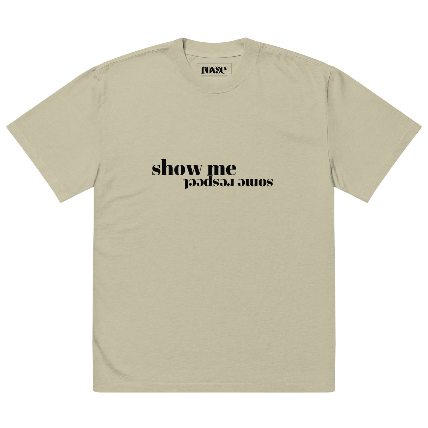 Respect Oversized Faded T-shirt