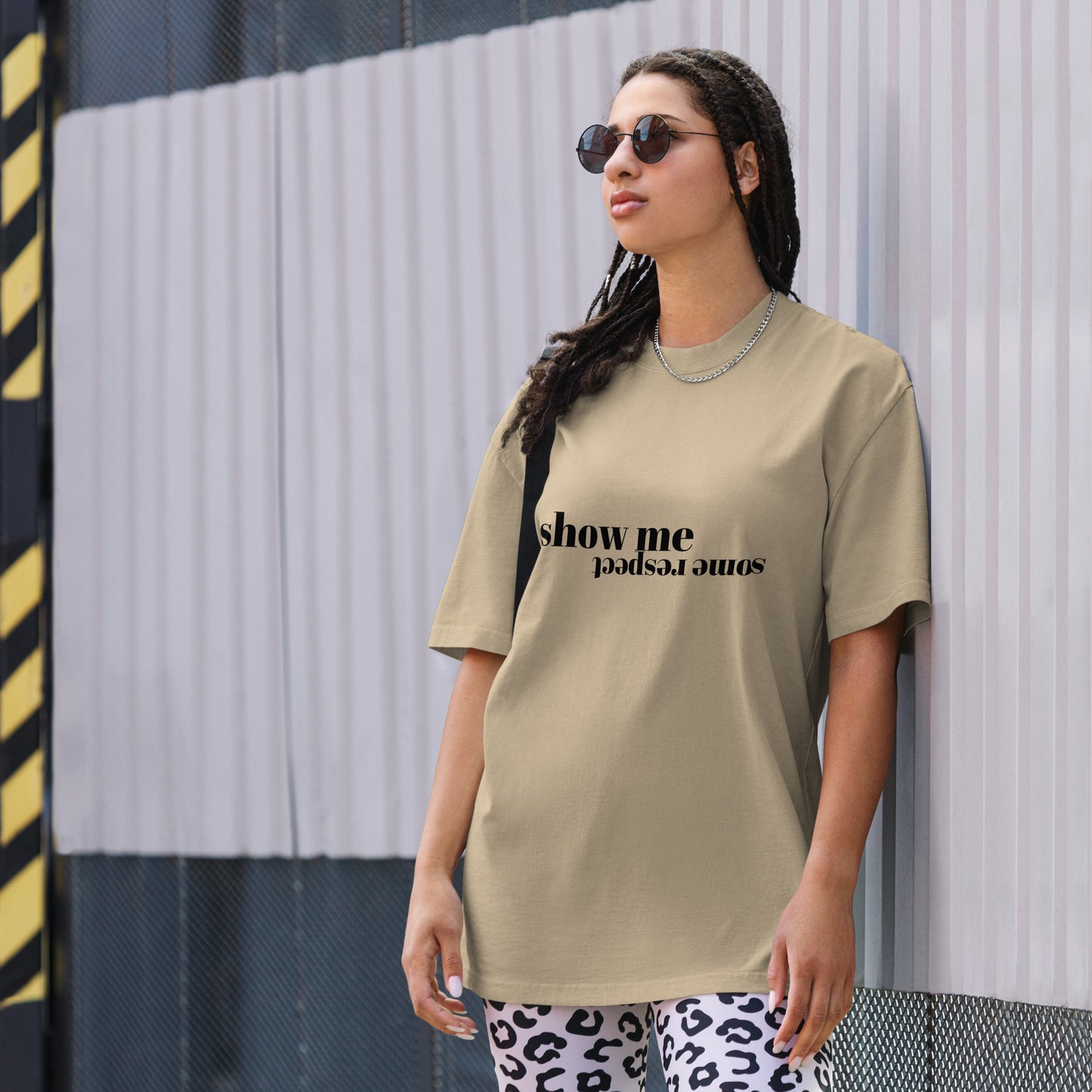 Respect Oversized Faded T-shirt
