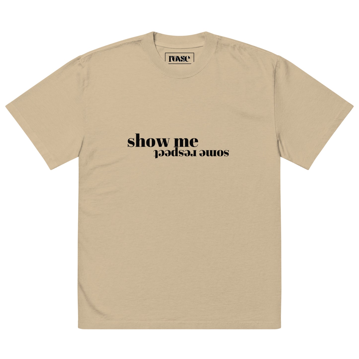 Respect Oversized Faded T-shirt