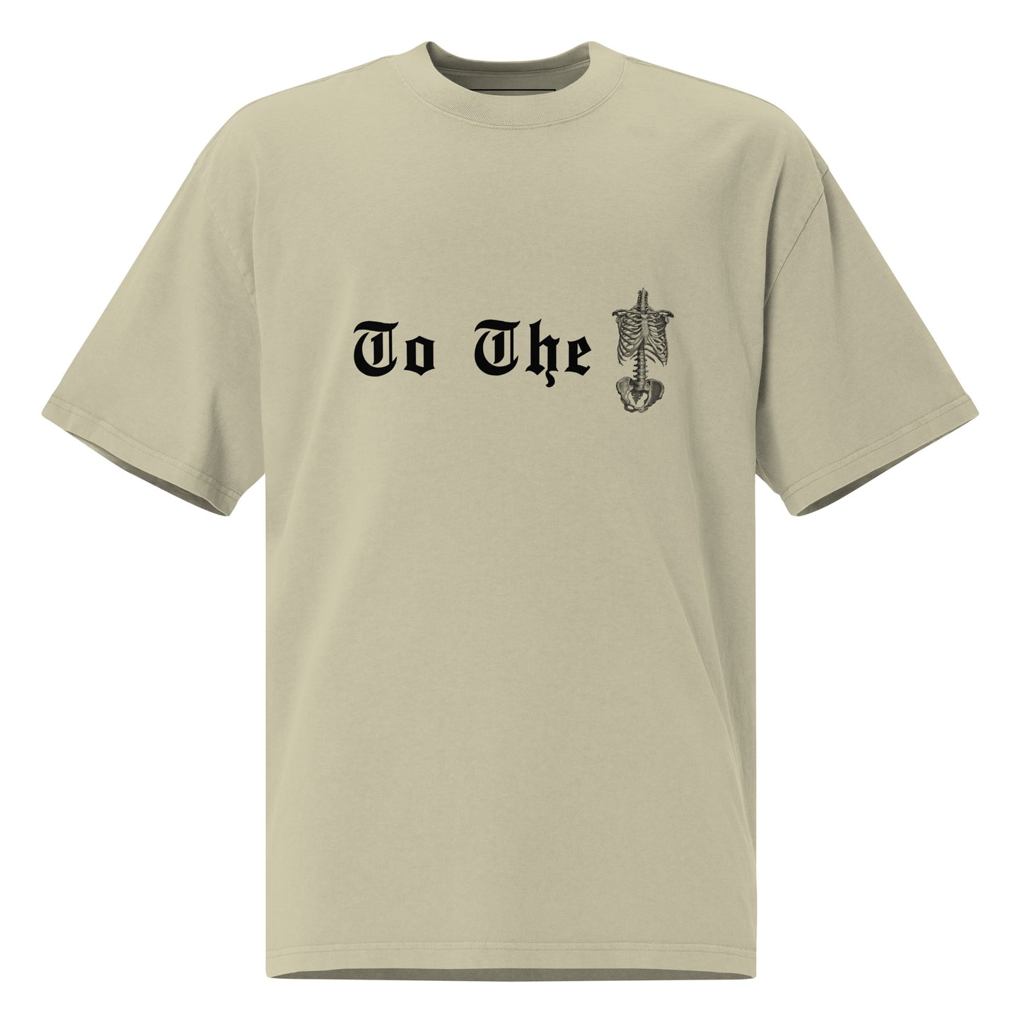 Bones Oversized Faded T-shirt
