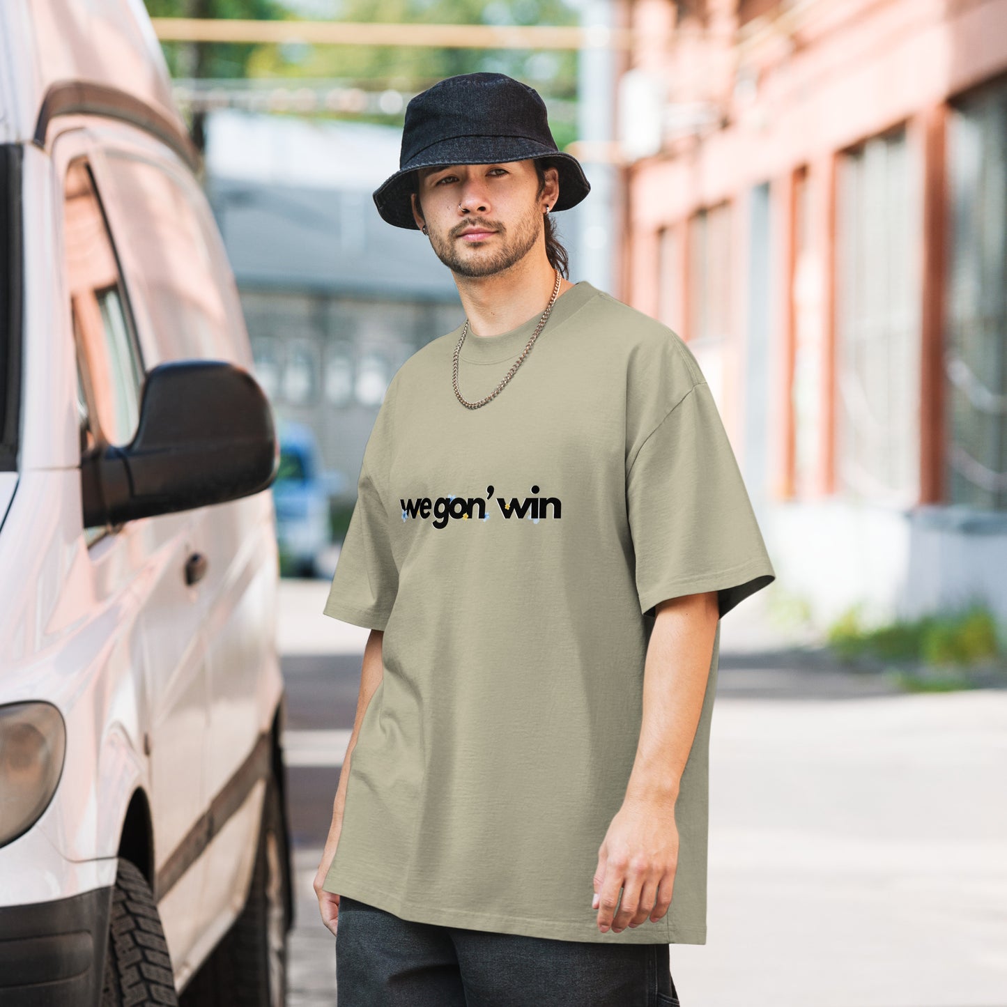 Win Oversized Faded T-shirt