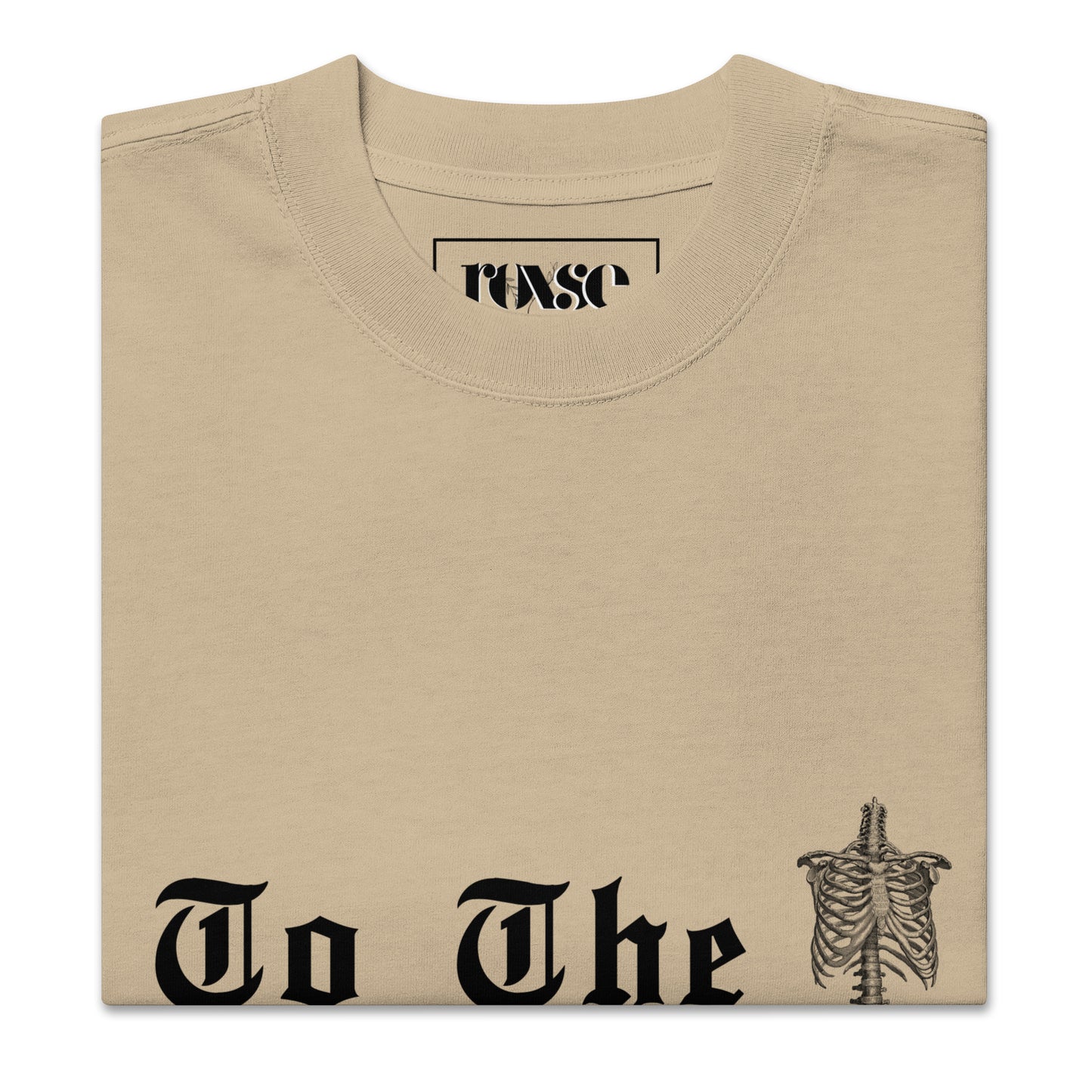 Bones Oversized Faded T-shirt
