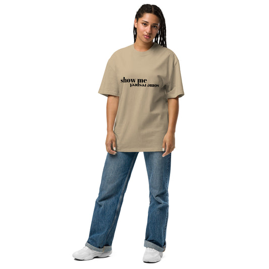 Respect Oversized Faded T-shirt